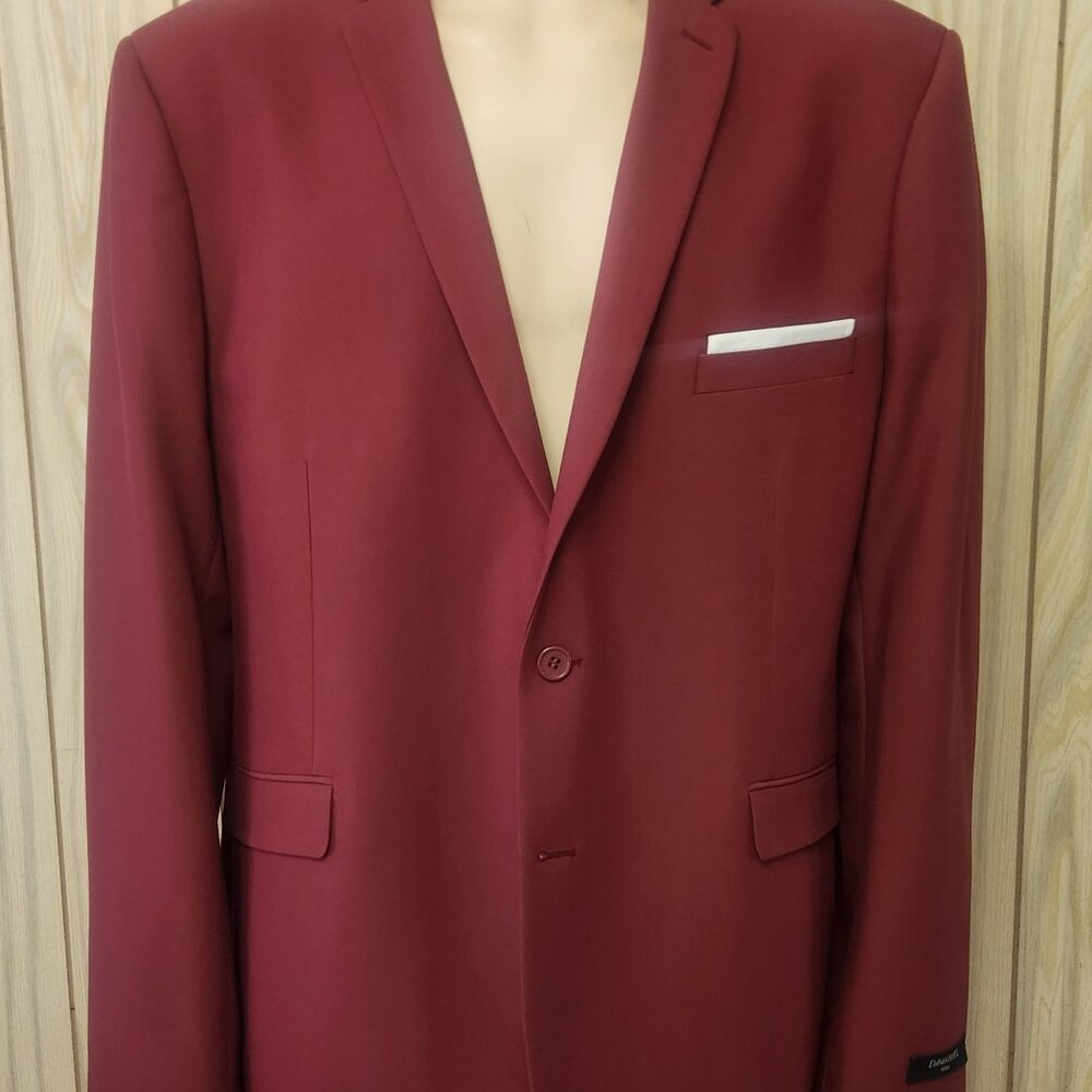dark red sport coat 54R Emmanuel Italy NWT